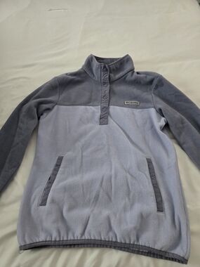 Columbia Two-Tone Lavender Snap Pullover Fleece
